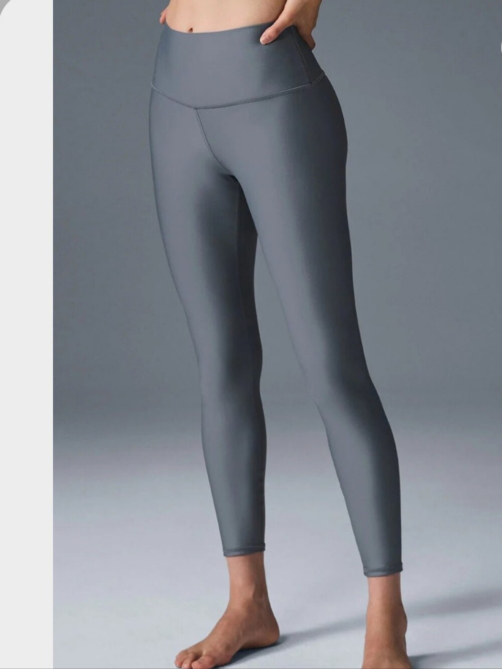 NWT Sold Out Alo Yoga 7/8 High Waist Airlift Leggings Steel Grey M Authentic